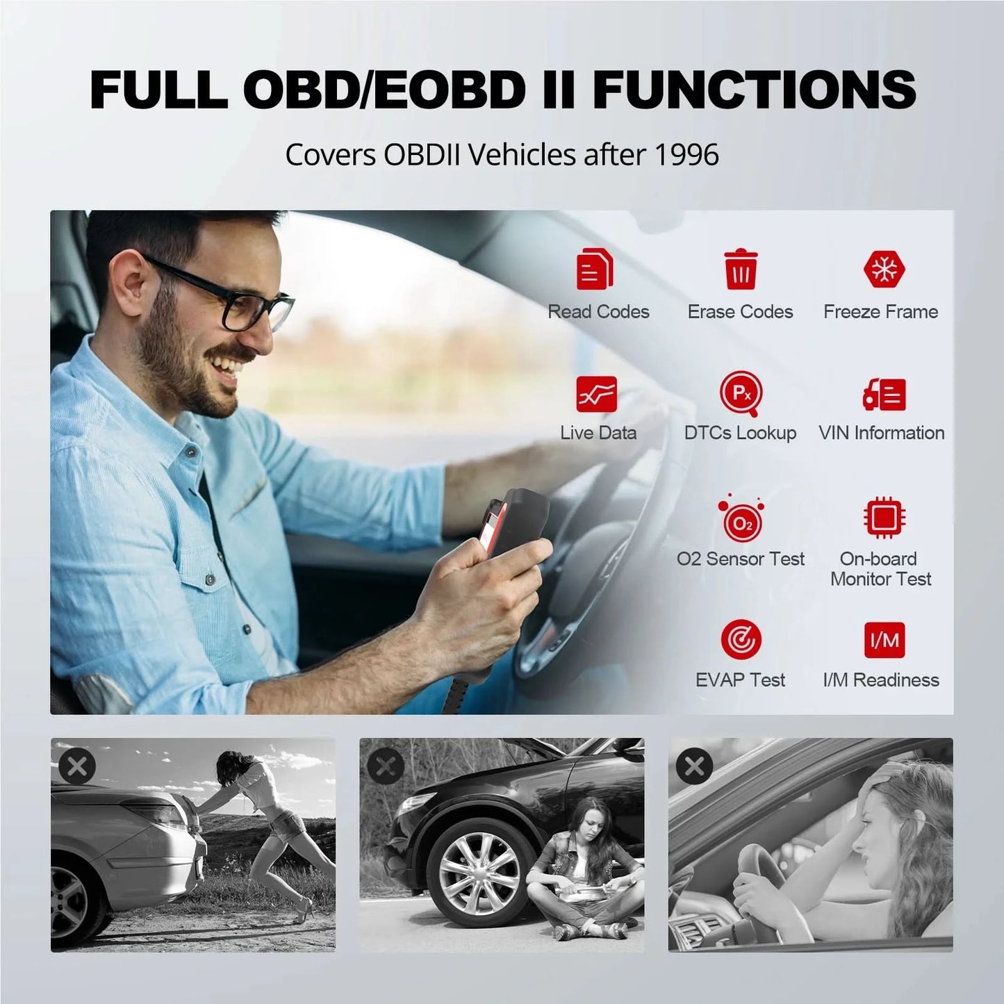 THINKSCAN PLUS S7 S6 S4 THINKCAR OBD2 Scanner Auto ABS, SRS, ECM, TCM, BCM, AC System Auto EOBDⅡ Diagnose-Scan-Tool Auto Codeleser