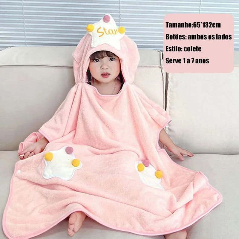 Kapuzen-Babyhandtuch für Neugeborene mit Ohren für Jungen und Mädchen 138*68cm --RISOVIT FTB0632
