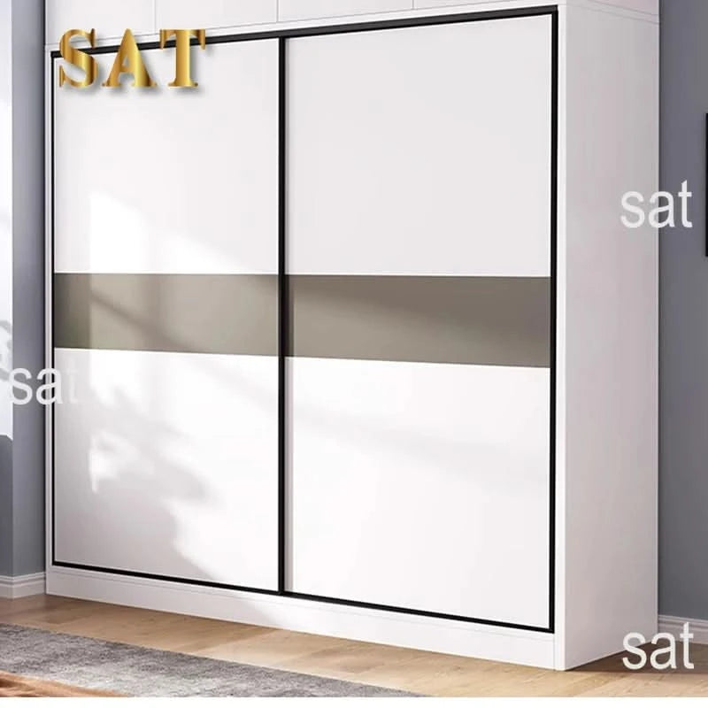 ZEco White Design Kleiderschränke Organizer Schiebetür Schlafzimmer Schrank Kleiderschränke Aufbewahrungsregal Armoires De Chambre MöbelZ