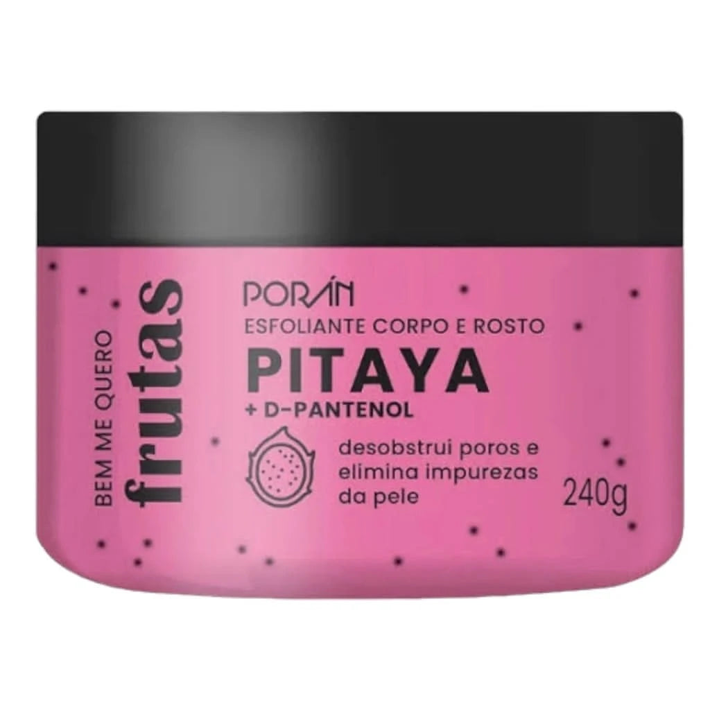 Kit mit 3 Artikeln Peeling, Feuchtigkeitscreme und Körper- und Gesichtsseife Pitaya Porán