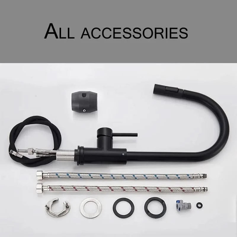 Wanmivezlo Pull Out Kitchen Faucets 360° Rotation Kitchen Mixer Tap Single Lever Mixer Tap Kitchen Sink Cold Hot Water Tap