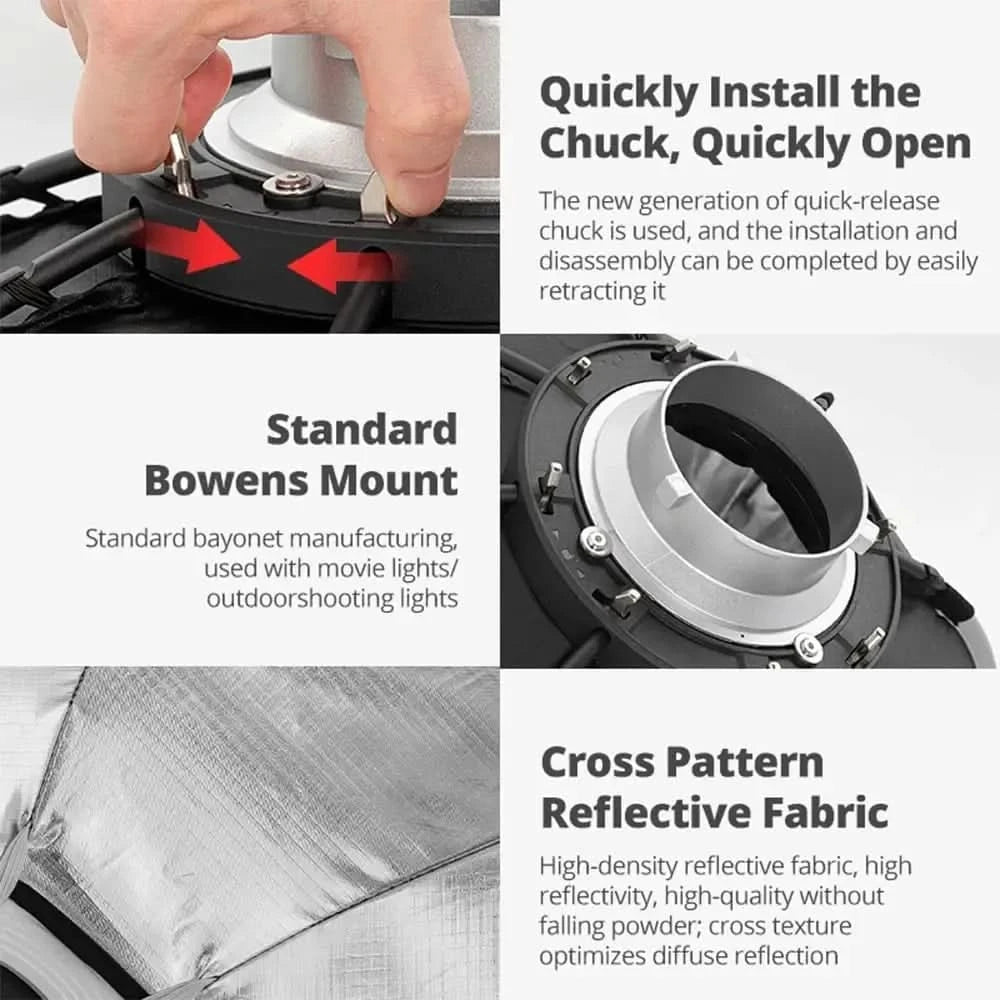 【DO BRASIL】Sokani X60 Mini 60W RGB Bi-Color LED Video Light Wireless Bowens Mount for Youtube TikTok Photography Shooting