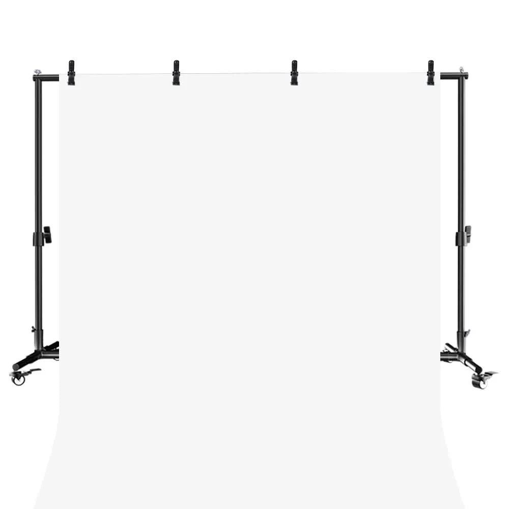 SH 2X2M / 2X3M Background Stand With 4pcs Wheels And 4pcs Fish Clips Photography Backdrop Frame Support For Photo Studio