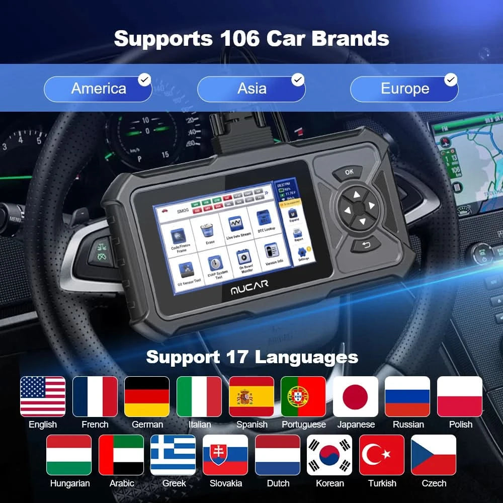 MUCAR CDE900 PRO Diagnosewerkzeuge für Auto Obd2 Code-Lesegerät Diagnose Autos Lebenslanges kostenloses Update OBD2 Scanner Werkzeuge für Mechaniker