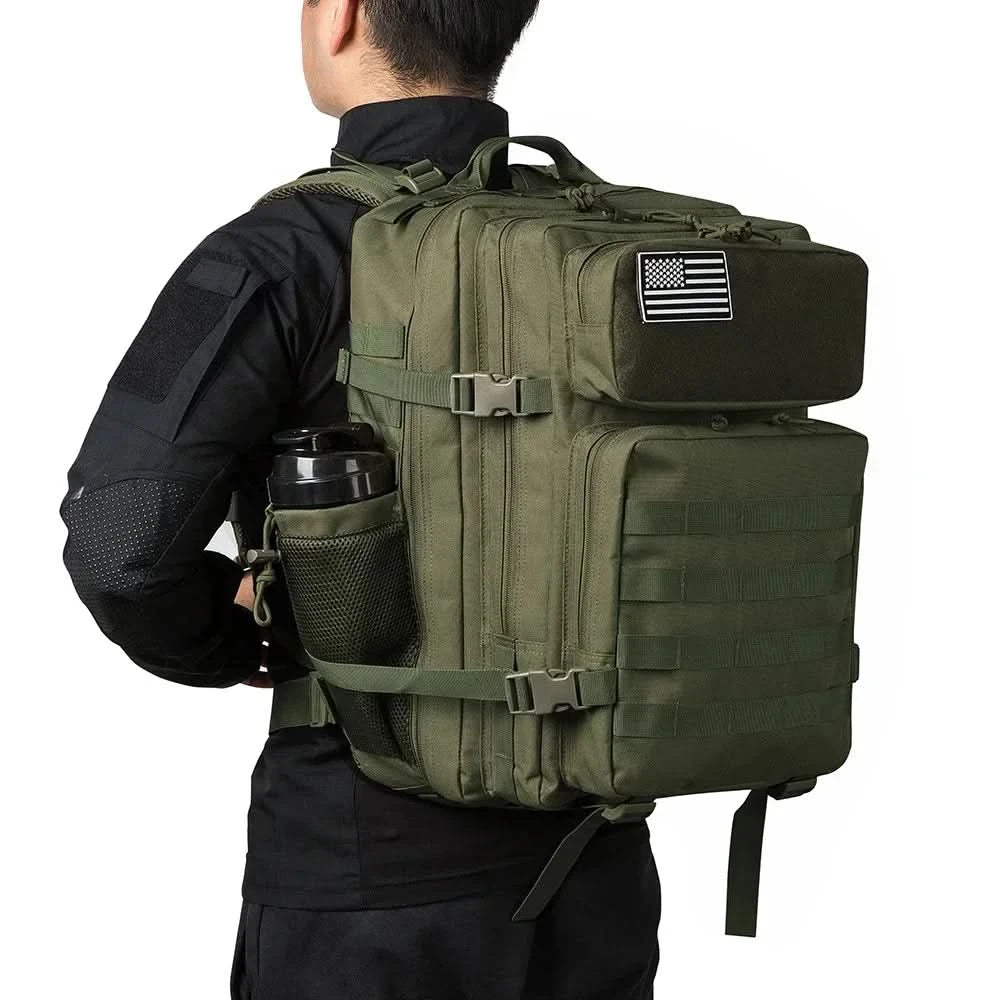 45L Taktischer Rucksack für Herren Outdoor Camping Ausrüstung Wanderrucksack Überlebensrucksack Reisetasche Schulranzen