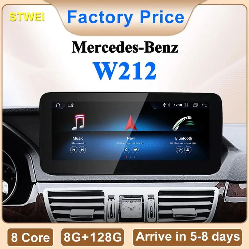 STWE Neues Auto Multimedia Drahtloses Android AUTO CarPlay 10,25 Zoll 12,3 Zoll Bildschirm für Mercedes Benz E-Klasse W212 Auto-Videoplayer
