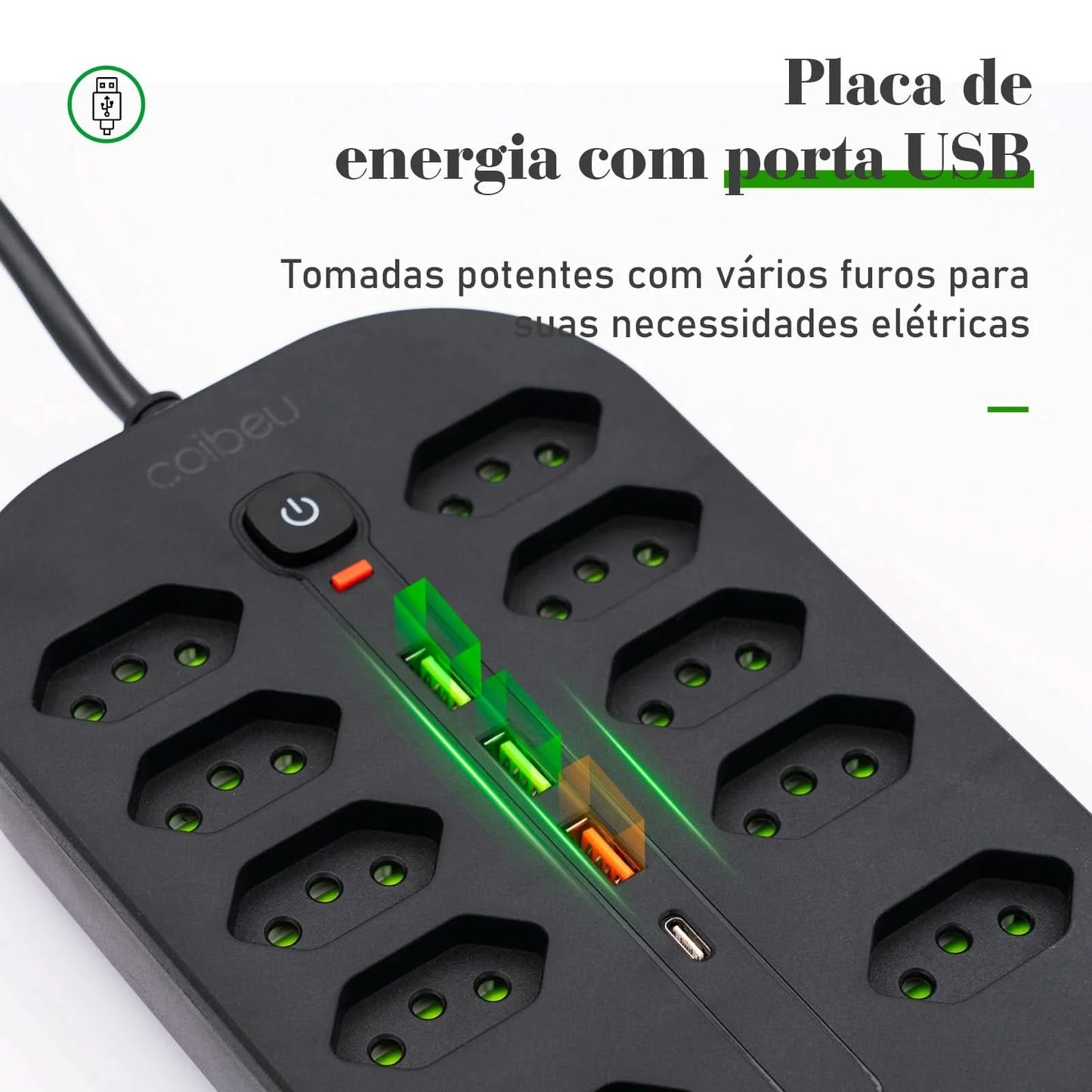 Extension socket, electrical extension, USB socket, power outlet line filter, socket extension, 10A,110-220V