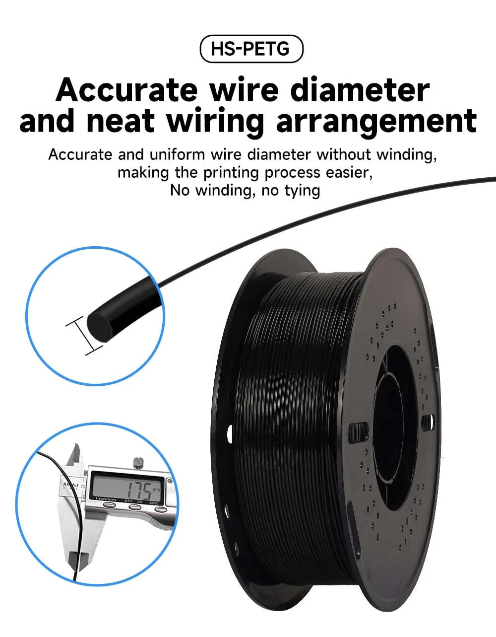 KINGROON Newest PETG HS-PETG 3D Printer Filament 1.75mm High Speed 3D Printinng Material Hyper PETG 5KG 10KG Mix Color ﻿