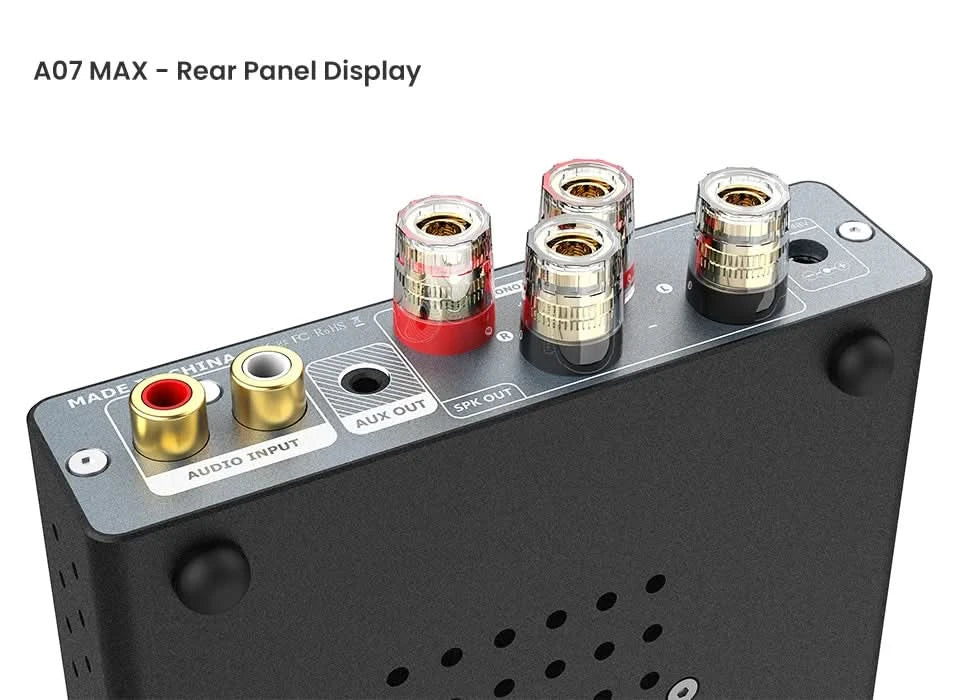 AIYIMA Audio A07 MAX Stereo-Verstärker 300W X2 TPA3255 Leistungsverstärker 2-Kanal brückbar Mono 600W Verstärker für Passivlautsprecher