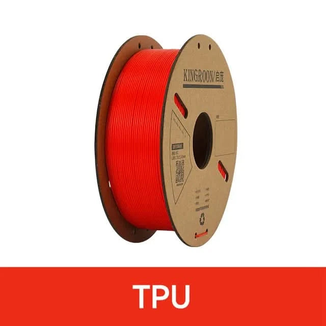 KINGROON Standard 1KG PLA PETG TPU ABS Filament 1.75mm +/- 0.03mm No bubbles 3D Printer Plastic, Random Spool