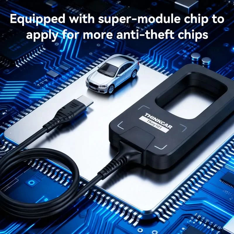 THINKCAR TKEY 101 Universal Car Key Programmer Equipment with 6 Unit Remote Keys Supports Anti-Theft Systems For THINKCAR 689BT