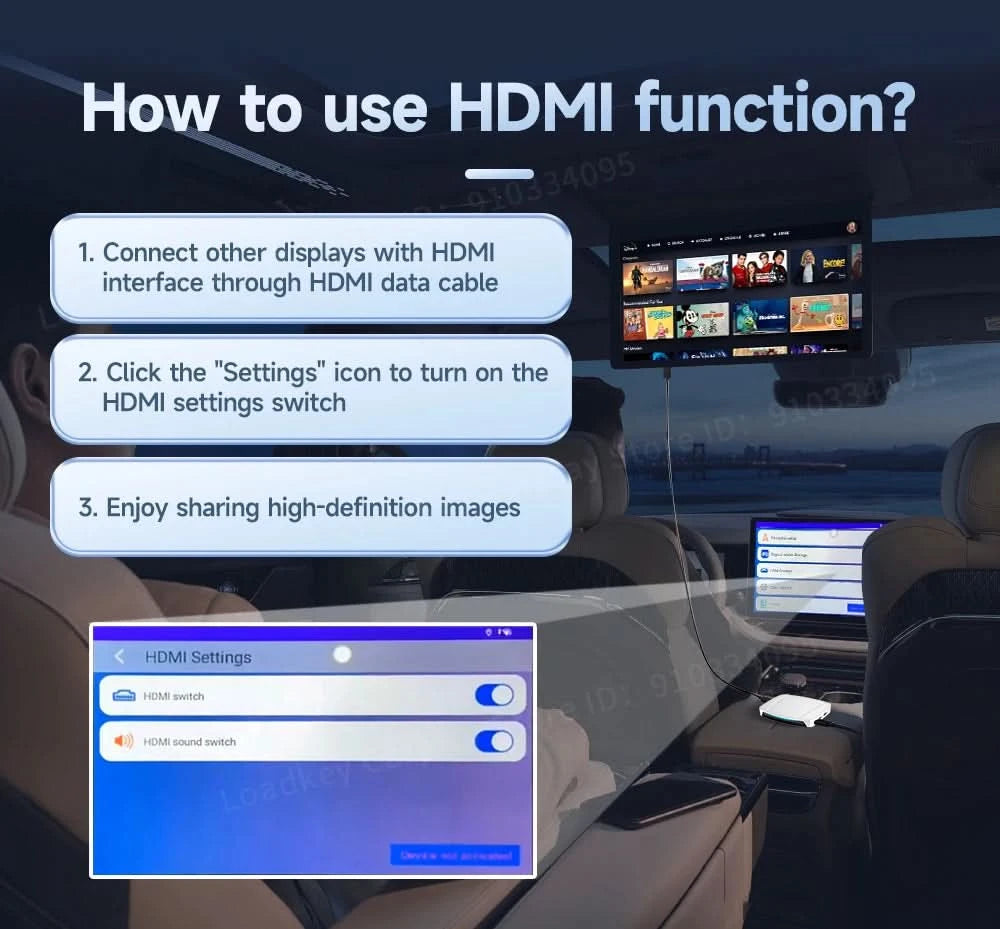 Carlinkit HDMI-Ausgang Auto TV Mate Carplay Qualcomm 6225 8-Core Android Auto Wireless Adapter unterstützt Youtube GPS Split Screen
