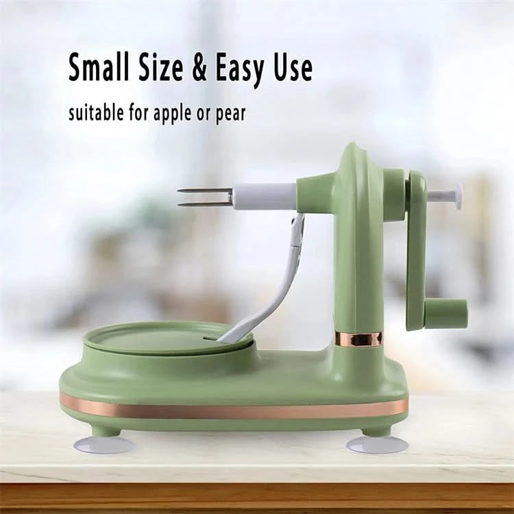 LMETJMA Multi-Function Apple Peeler Rotary Apple Pear Peeler Stainless Steel Apple Mango Potato Peeler with Suction Base JT185