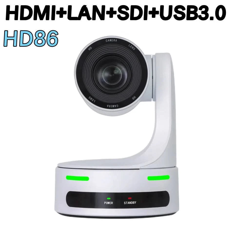 NDI HX POE Church PTZ Camera 12/20X Zoom 60fps USB HDMI LAN SDI Control for Video Conference Broadcast Youtbe with Tally Light