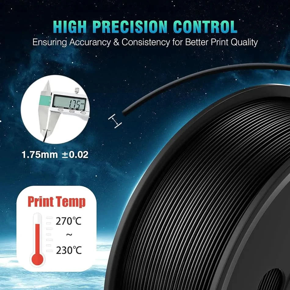 JAYO ABS Filament 1.75mm 3D Printer Filament 10Rolls For FDM 3D Printers 3D Pen Filament Refills 1KG/Roll 3D Printing Materials