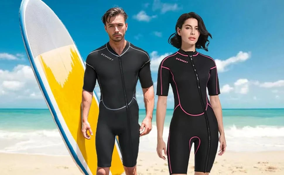Taucher-Neoprenanzug 1,5-3 mm, einteilig, Neopren, Herren und Damen, Ganzkörper-Neoprenanzug, Sonnenschutz, warm, Badeanzug, Schwimmen, Surfen, Schnorcheln