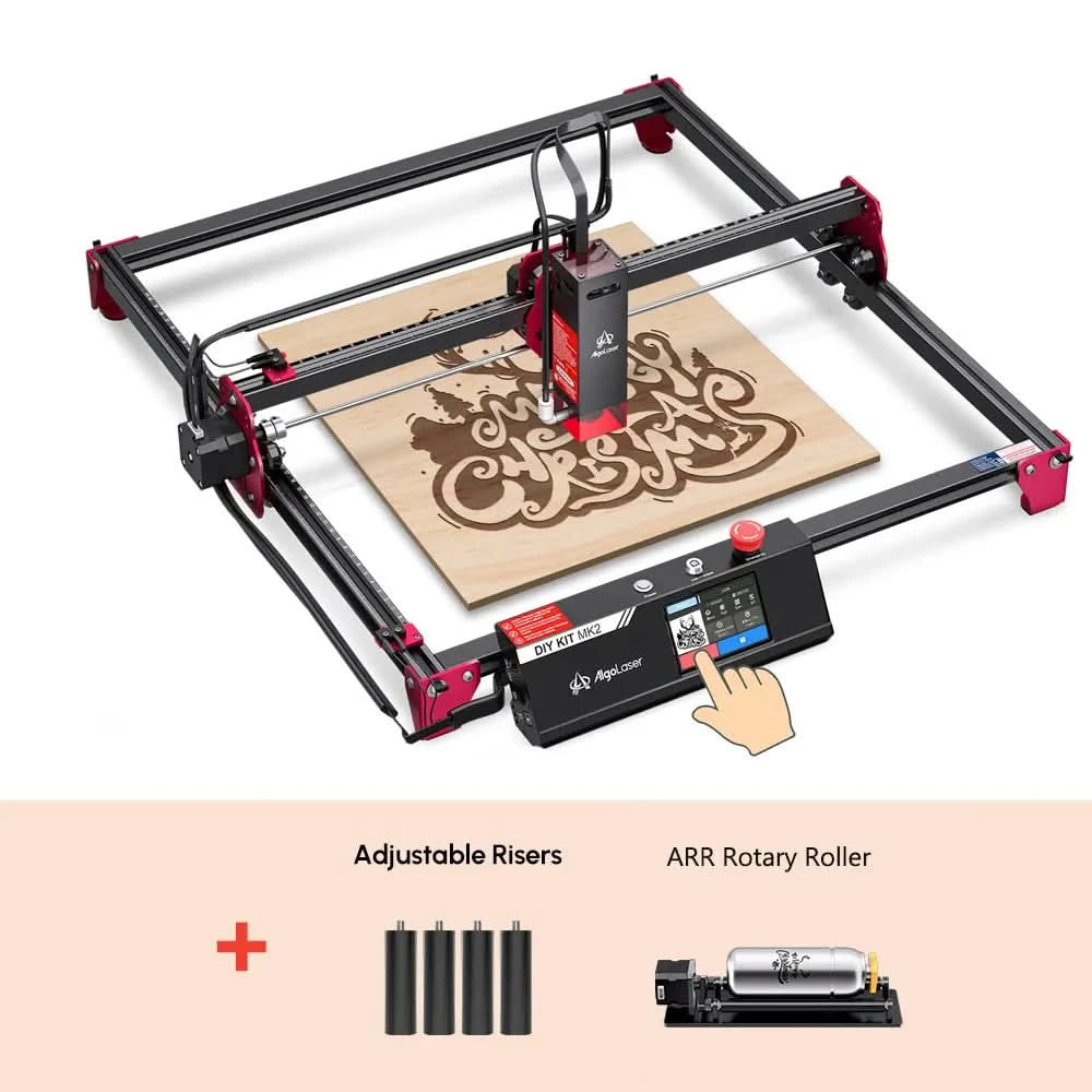 AlgoLaser DIY KIT MK2 10W for New Beginner Wood Engraving Mini Machine for DIY Crafting Glass Leather Engraving Area 400X435MM