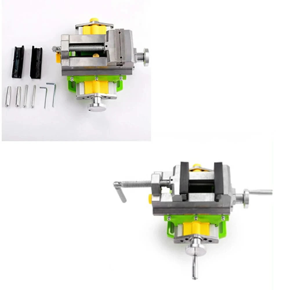 Allsome BG-6368 3-inch Cross-Sliding Vise with Compound Slide for Mill and Drill Press,Cross Slide Drill Press Vise