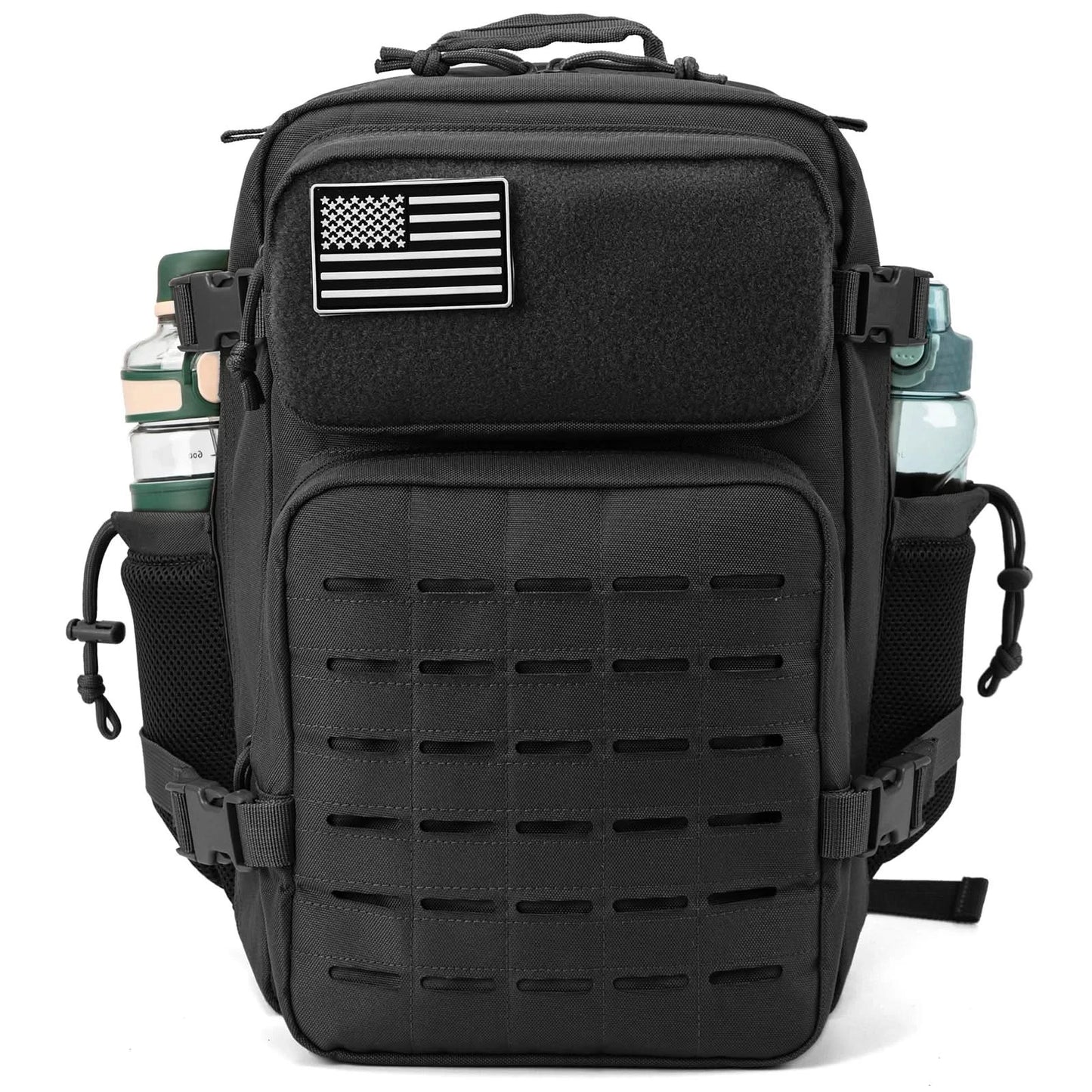 25L Taktischer Rucksack Outdoor Tasche Fitness Rucksack MOLLE Rucksack Damen/Herren Wander-Survival-Rucksack Herren Doppel-Getränkehalter