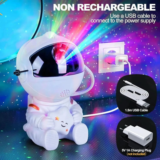 Astronaut Starry Sky Projector, Galaxy Night Light, Starry Sky Projector, LED Astronaut Light, Quarto e sala de jogos
