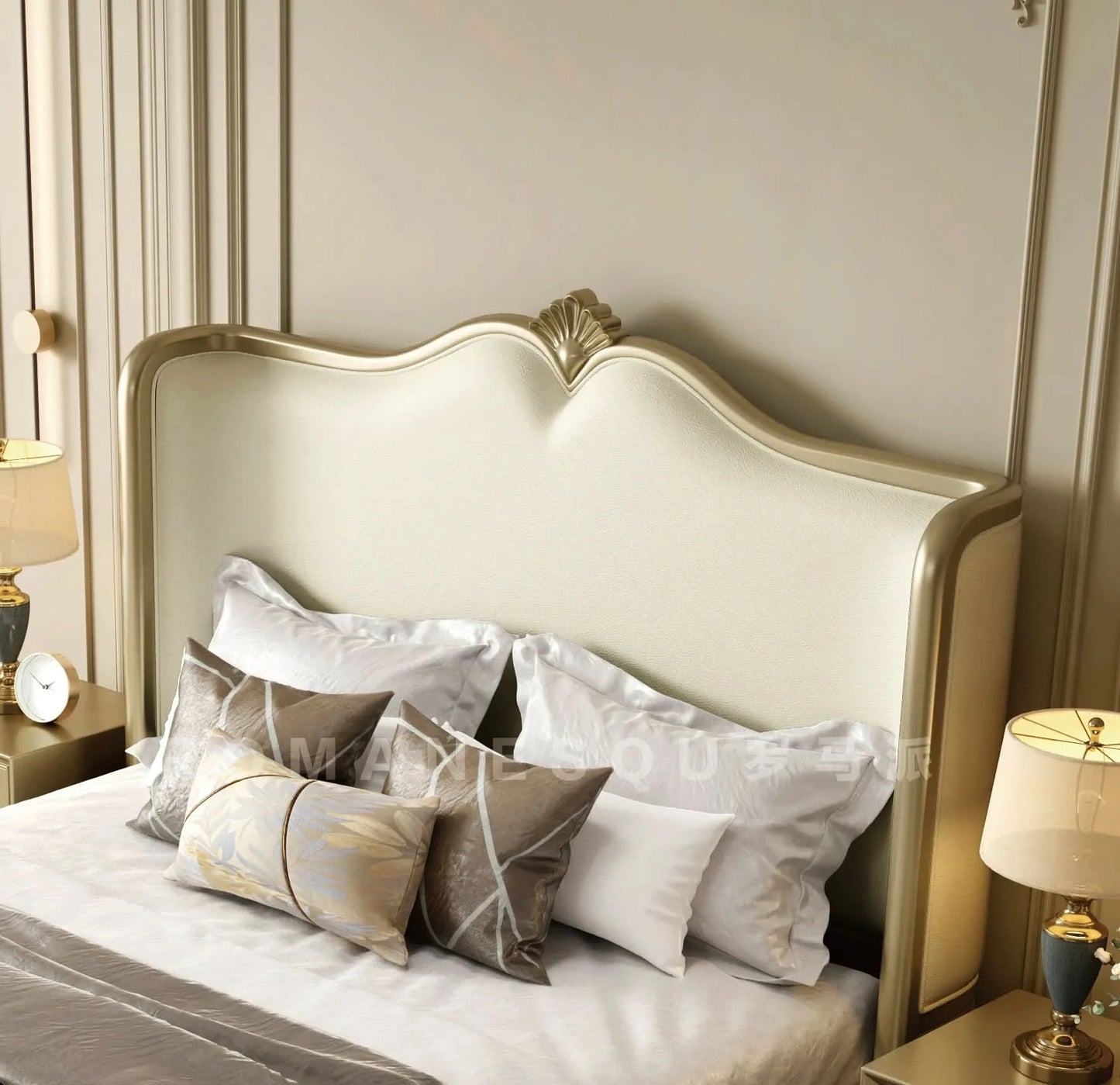 180x200cm Frame Double Bed Full Size Headboard Luxury Marriage Double Bed Queen Base Modern Clearance Adult Bedroom Furnitures