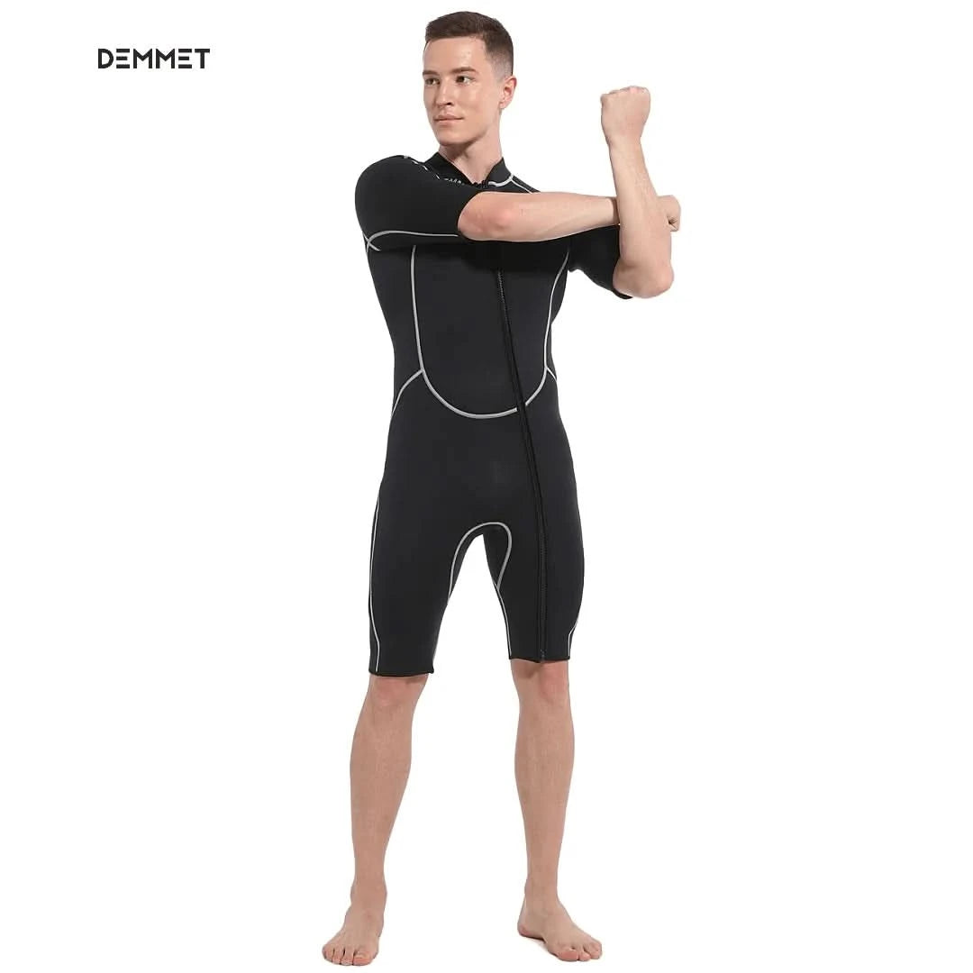 Taucher-Neoprenanzug 1,5-3 mm, einteilig, Neopren, Herren und Damen, Ganzkörper-Neoprenanzug, Sonnenschutz, warm, Badeanzug, Schwimmen, Surfen, Schnorcheln