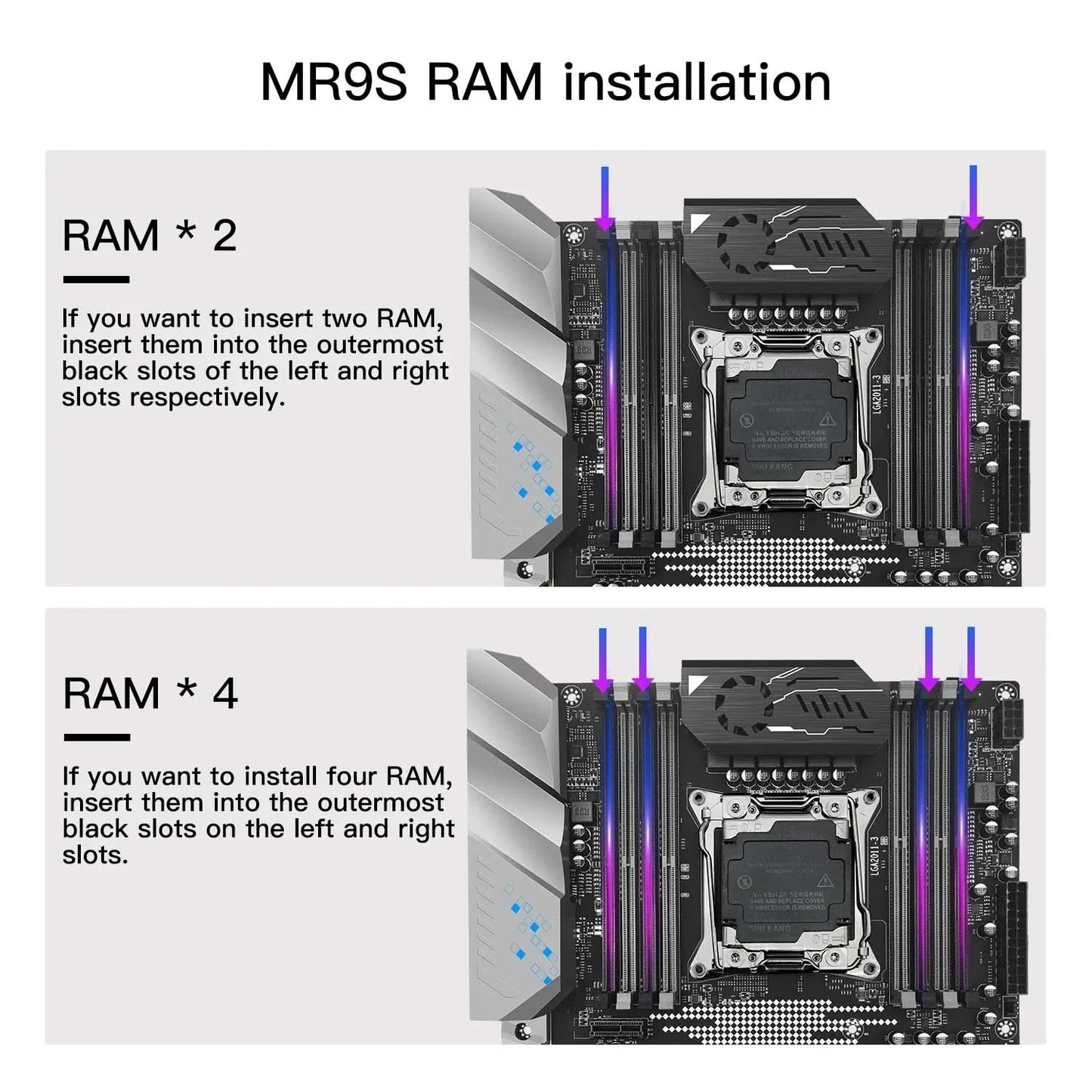 MACHINIST X99 MR9S motherboard ATX LGA 2011-3 Support Xeon E5 V3/V4 series CPU DDR4 four channel NVME M.2 USB 3.0