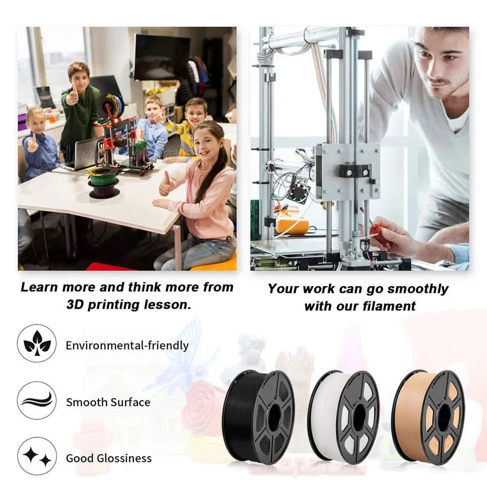 SUNLU 3D Filament PLA/PLA META/PETG/ABS/TPU/PLA MATTE 1.75mm 10 Rollen 1KG/0.5KG 3D-Drucker-Filament für 3D-Drucker