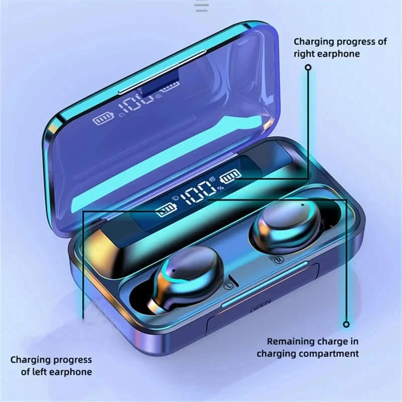 Brazil Fones de ouvido F9-5 Bluetooth sem fio Fones de ouvido Bluetooth com display LED enviados do Brasil
