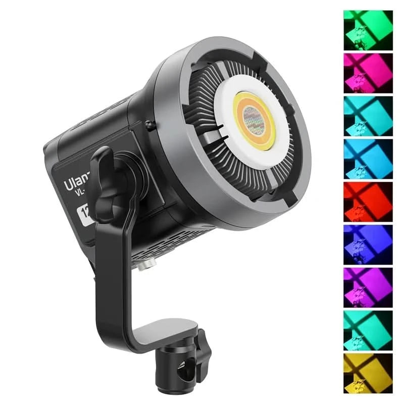 Ulanzi VL-120Bi VL-120C 120W V-Mount Videoleuchte mit kabelloser Steuerung CRI 95+ 2700K-6500K COB Lampe für Innen- und Außenaufnahmen