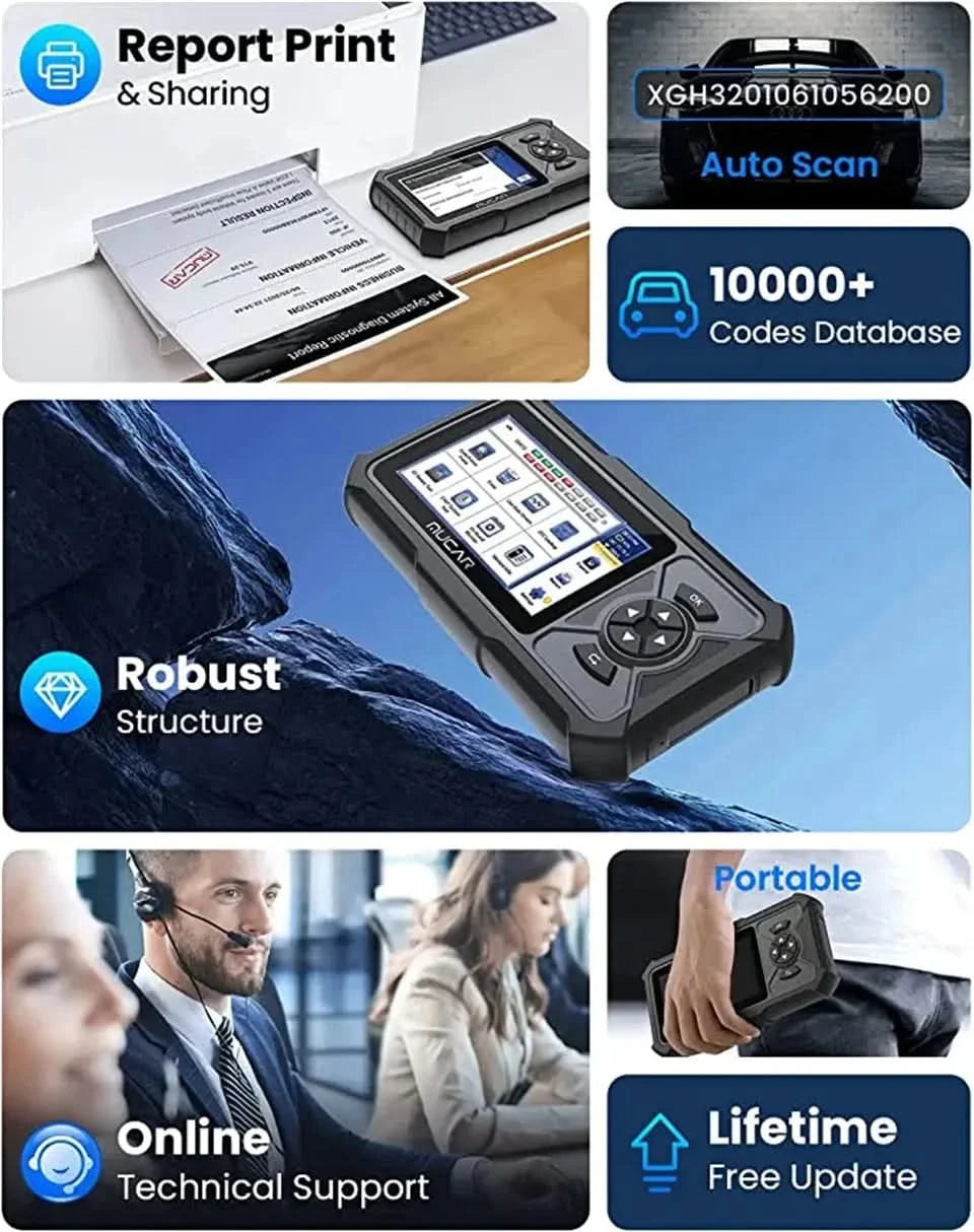 MUCAR CDE900 PRO Diagnosewerkzeuge für Auto Obd2 Code-Lesegerät Diagnose Autos Lebenslanges kostenloses Update OBD2 Scanner Werkzeuge für Mechaniker