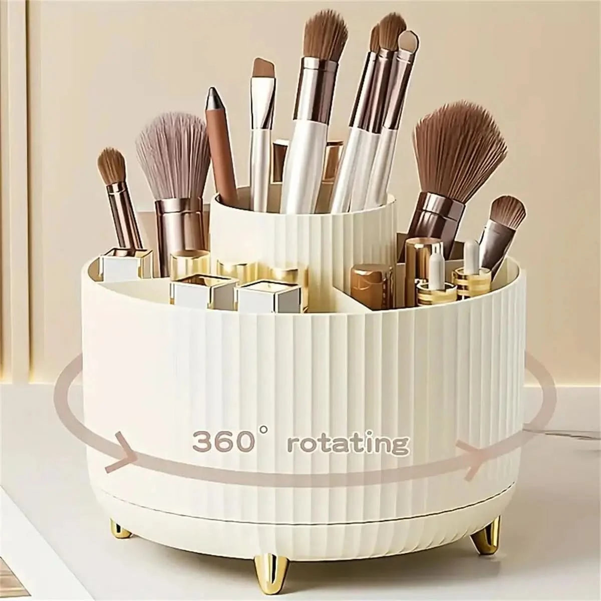 360°-drehbarer Make-up-Organizer für Damen