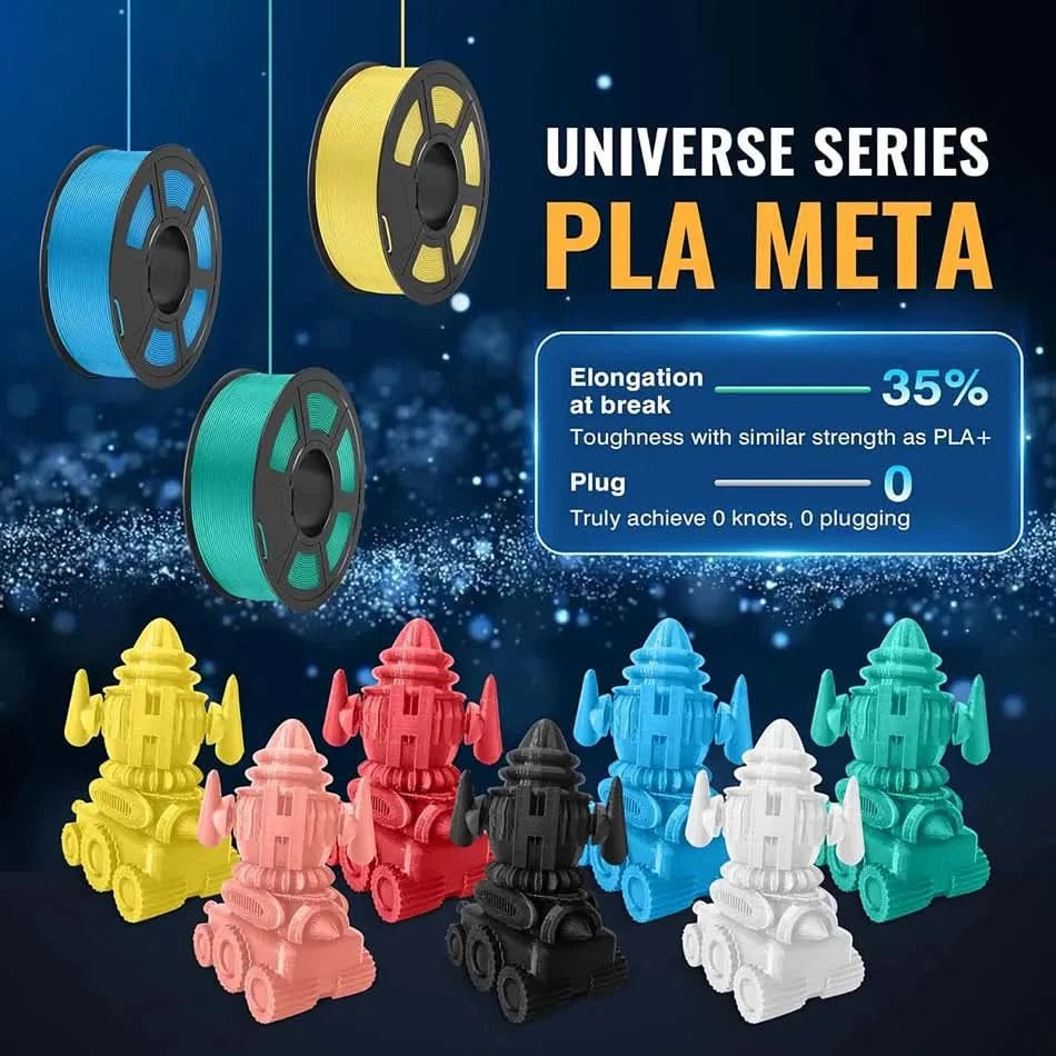 JAYO 3D Filament 1.75mm PLA / PLA Plus / PLA Meta/ Silk PLA+/PLA Matte 3D Prnter Filament 1.1KG For FDM Multicolor Set 10Rolls