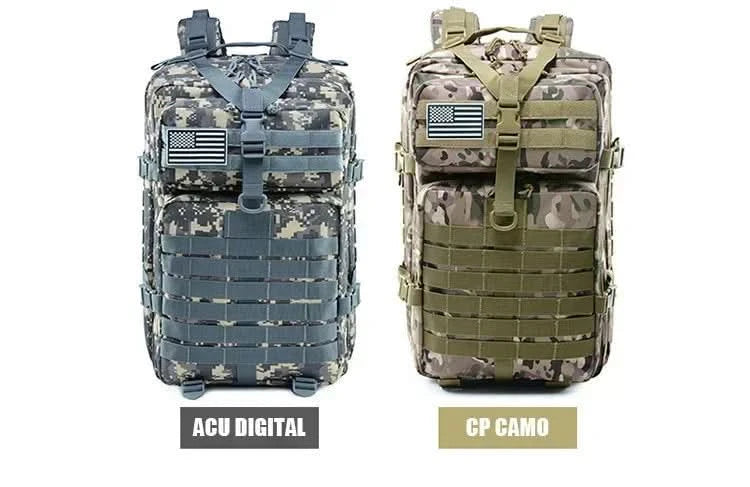 45L Man Hunting Tactical Backpacks Outdoor Traveling Trekking  Bags Outdoor 3P School Pack EDC Molle Pack for Hiking Bag