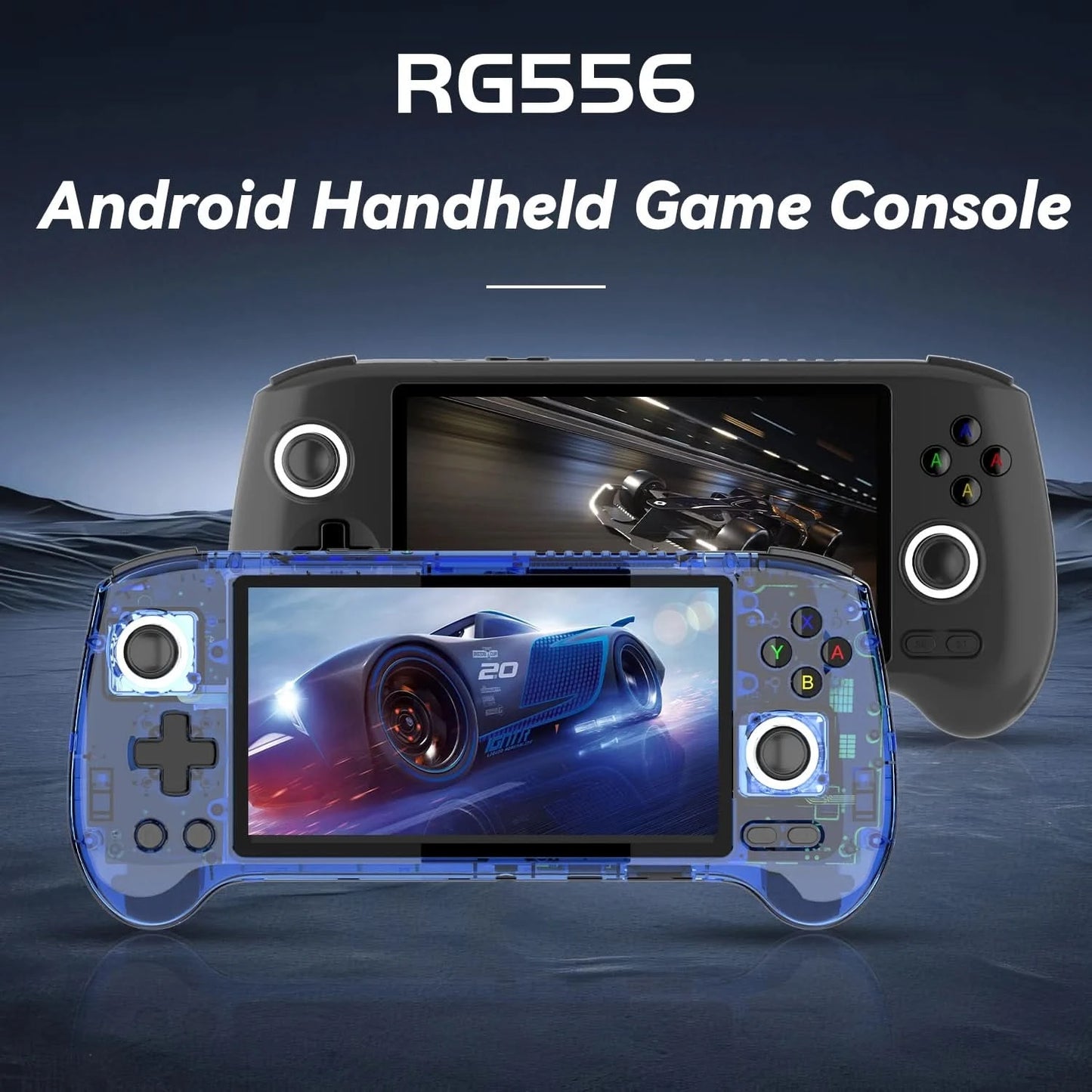 ANBERNIC RG556 Handheld-Spielekonsole 5,48 Zoll AMOLED-Bildschirm 1080*1920 Android 13 RAM8G+128G PS2-Spiel 5G WIFI 512G 80000Spiele
