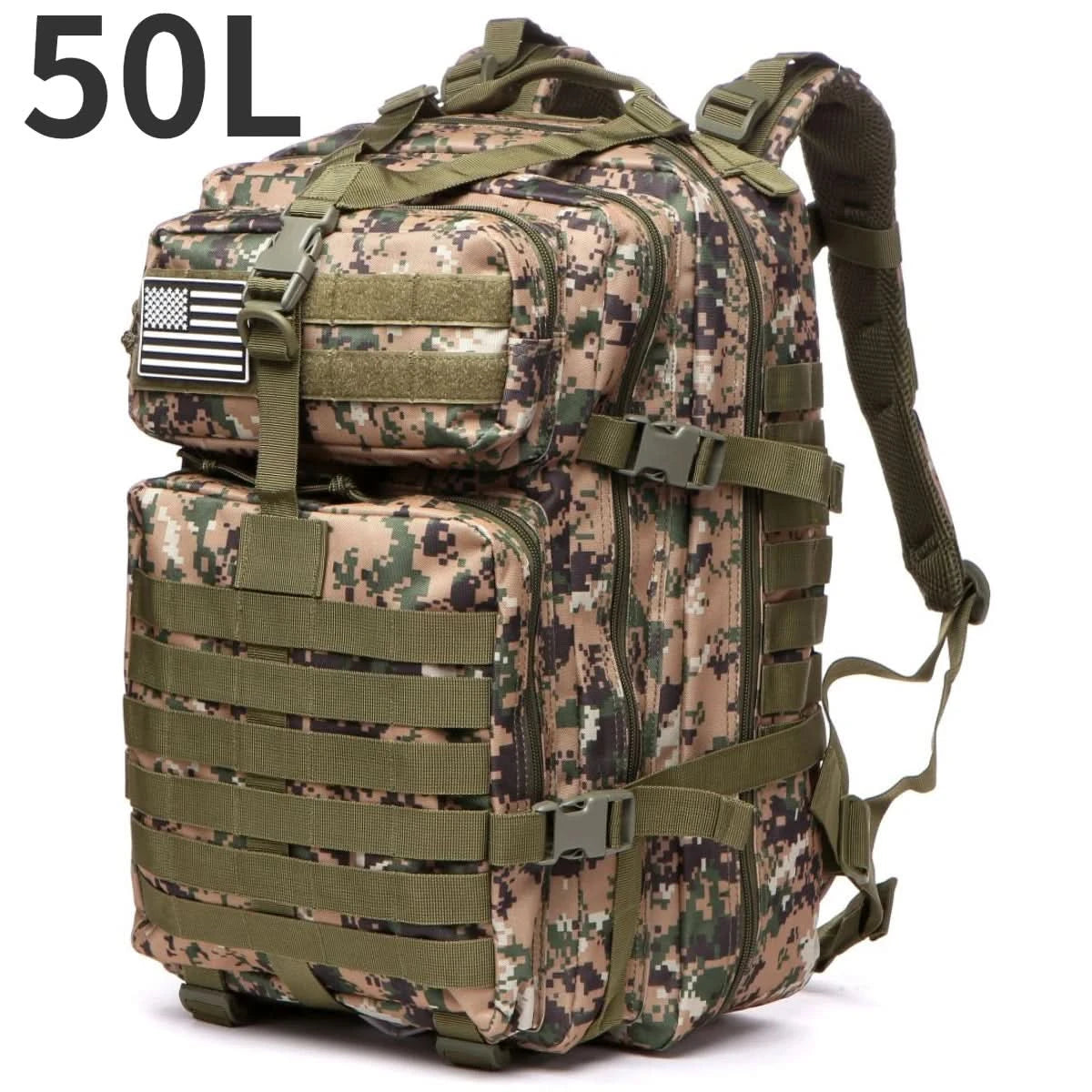 30L/50L 1000D Nylon Wasserdichter Rucksack Outdoor-Rucksäcke Taktischer Sport Camping Wandern Trekking Angeln Jagdtasche