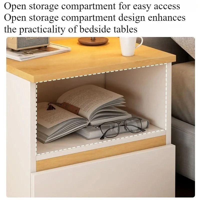 Bedside table Bedroom Home Modern simple bedroom Simple heightening Bedside small cabinet Storage drawer cabinet