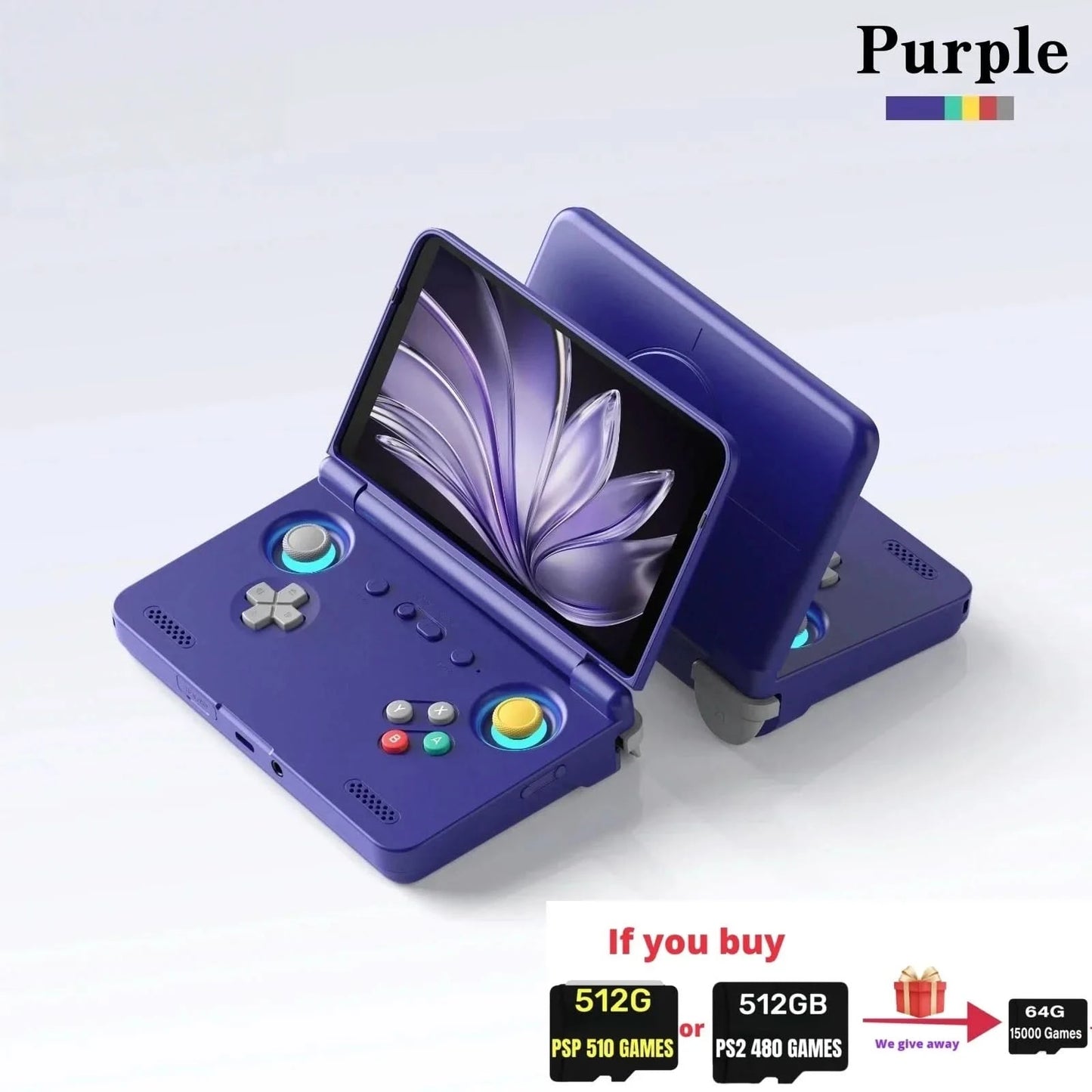Retroid Pocket Flip 2 RP Flip 2 Retro Handheld-Spielkonsole Videospielkonsole 5,5'' AMOLED-Touchscreen PSP PS2 SD865 Android13