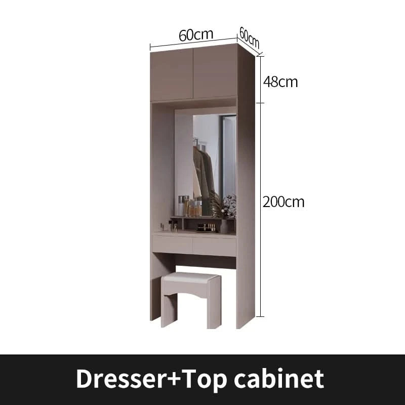 SchiebetürenschrankNordisches modernes Heim-Möbel Schlafzimmer Schreibtisch Kommode in einer Kombination Leichter Luxus-Eckkleiderschrank Möbel