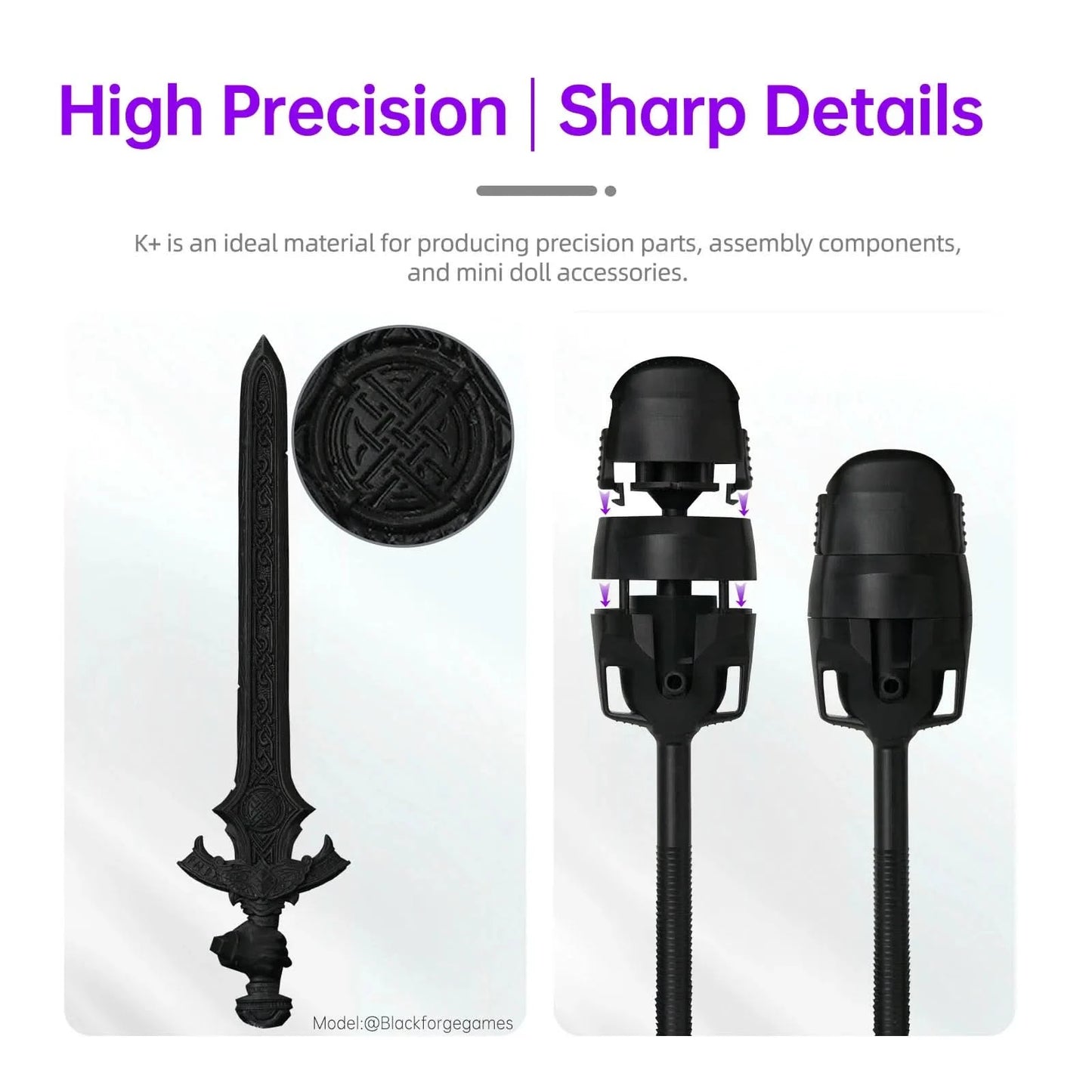 Resione K+ Tough ABS-ähnliches 3D-Harz Kratzfest Hohe Präzision UV 405nm für LCD SLA DLP Elegoo Anycubic 3D-Drucker