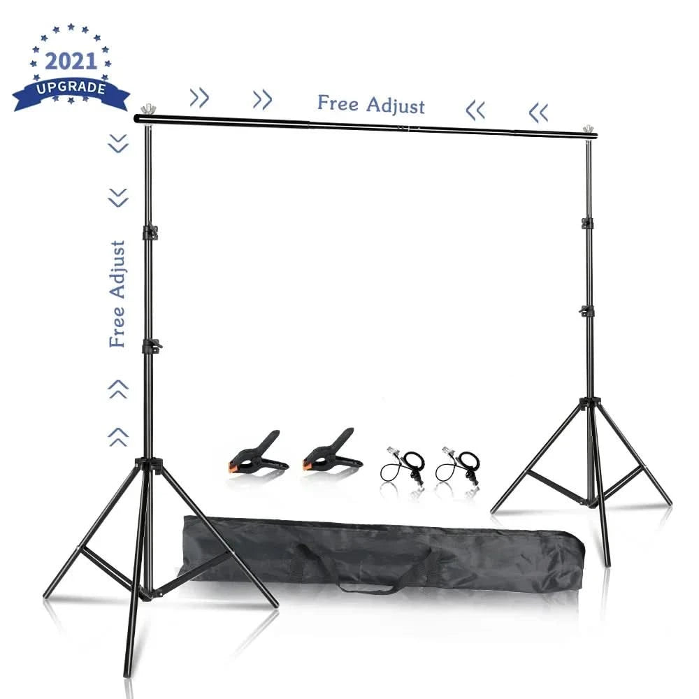 SH 2.6MX3M Photography Backdrop Stand Photo Studio Background Green Screen Backdrops Chromakey Support System With Carry Bag