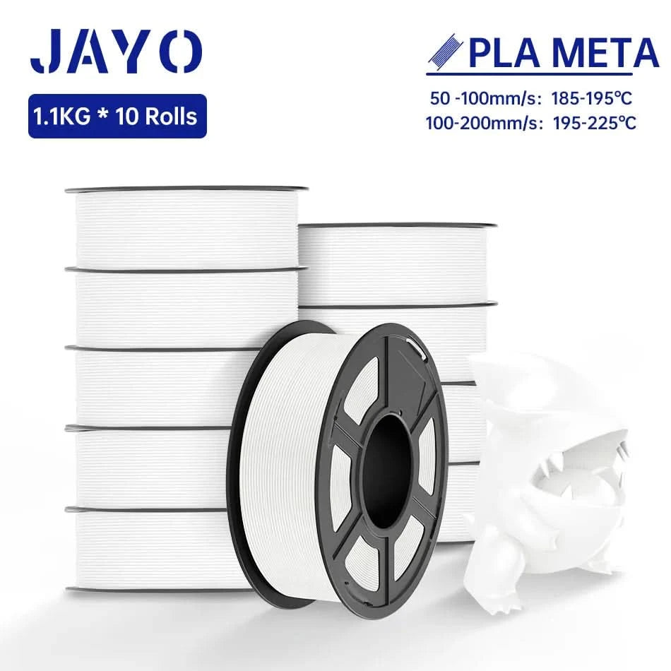 JAYO PLA / ABS / PETG / Silk / ASA / TPU / PLA+ Filament 10 Rollen 3D-Drucker-Filament 1.75MM 0.65/1/1.1KG sauber gewickeltes 3D-Filament