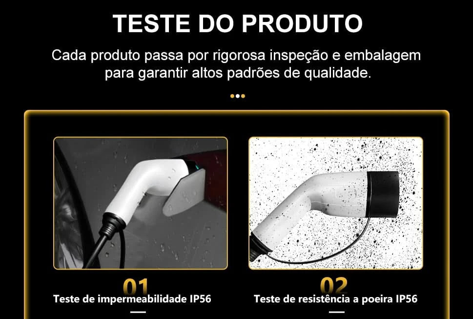 TAYSLA Type 2 Portable Electric Vehicle Charger 3.5KW Brazilian Electric Vehicle Charging Cable Plug