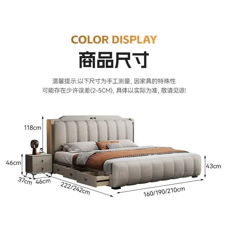 Bedsrooms Uniques Beds Frame Headboard Modern Luxury Beds Twin Storage Camas De Casal De Luxo Home Furniture Accessories