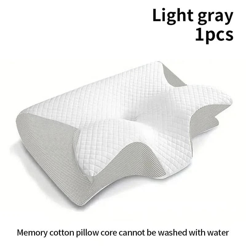 Neues 2-in-1 ergonomisches Memory-Foam-Kopfkissen