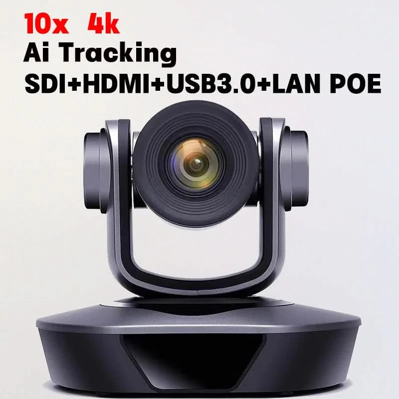 4K PTZ-Kamera mit 10x 20x Zoom, HDMI, SDI, LAN, USB, NDI, POE, 60FPS, 30FPS Videokonferenzkamera zur Unterstützung von Live-Übertragungen in Kirchen