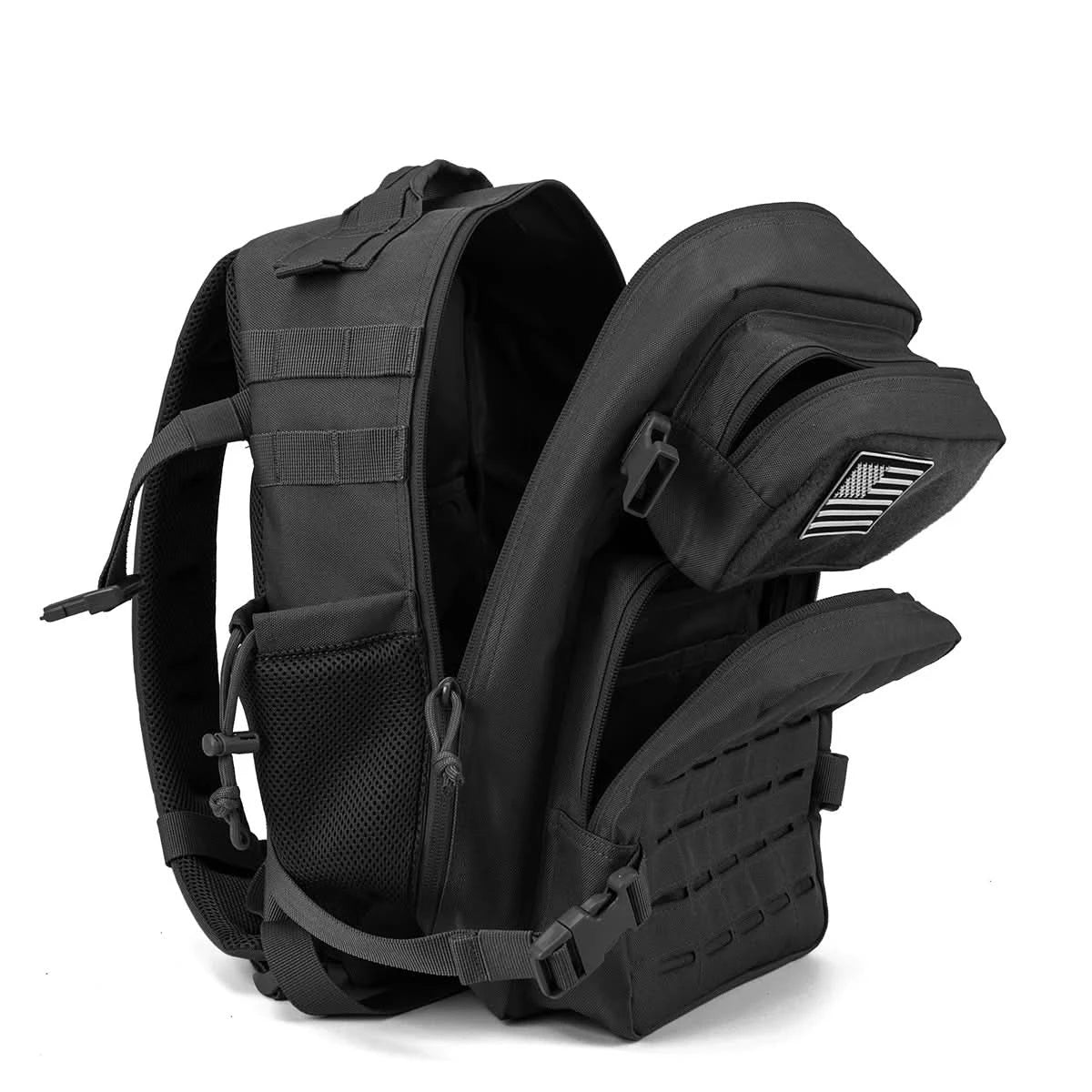 25L Taktischer Rucksack Outdoor Tasche Fitness Rucksack MOLLE Rucksack Damen/Herren Wander-Survival-Rucksack Herren Doppel-Getränkehalter