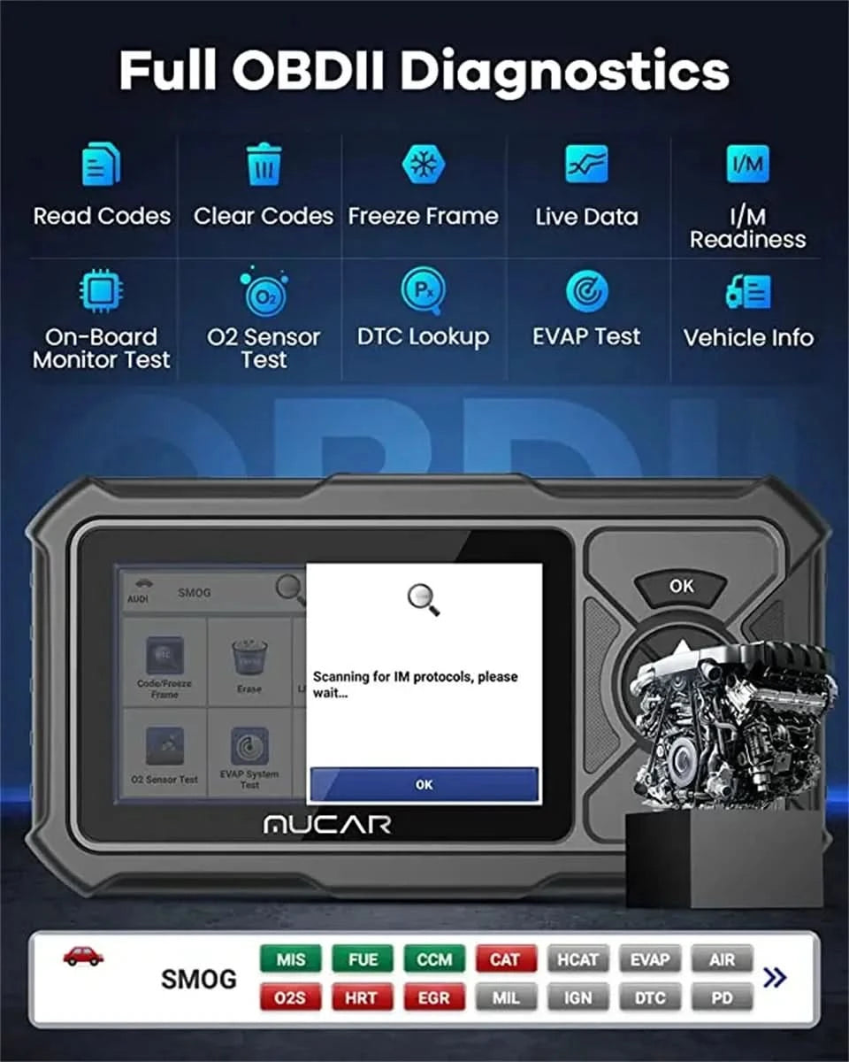 MUCAR CDE900 PRO Diagnosewerkzeuge für Auto Obd2 Code-Lesegerät Diagnose Autos Lebenslanges kostenloses Update OBD2 Scanner Werkzeuge für Mechaniker