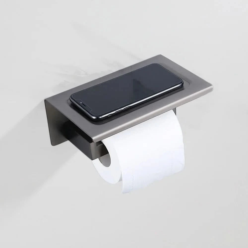 Gunmetal Stainless Steel Bathroom Accessorie Hardware Towel Rack,Toilet Paper Holder, Robe Hook, Towel Bar