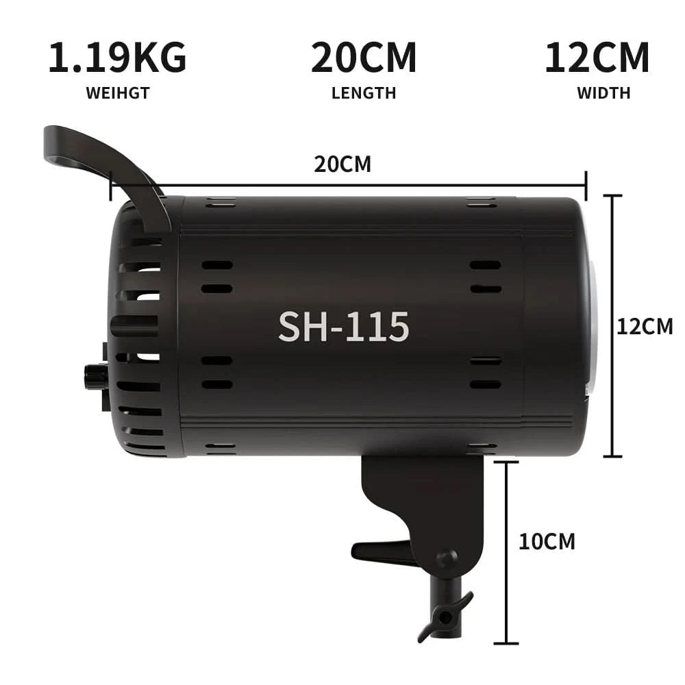 135W Photography LED COB Video Light  Daylight-Balanced Sun Lamp for Portrait Flash Studio Accessories Youtube Live